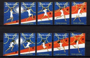 MARSHALL ISLANDS, SCOTT # 188-189, SET OF 10 SINGLES - SUMMER OLYMPICS IN SEOUL - Picture 1 of 1