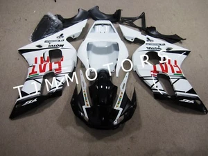 For YZF R6 1998-2002 Black White Fiat ABS Injection Mold Bodywork Fairing Kit - Bild 1 von 4