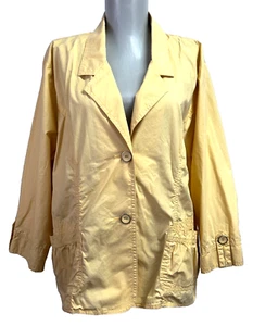 Chaqueta Blazer Chico's Ligera Amarilla Para Mujer Talla 3 - Imagen 1 de 10