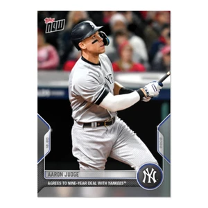 AARON JUDGE 2022 Topps JETZT OS-51 MLB stimmt Neunjahresvertrag mit Yankees zu! PR2228 - Bild 1 von 2