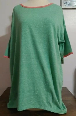 LuLaRoe XS Irma Green Pink Shirt NWT - Image 1 of 4