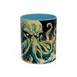 Cthulhu Themed Coffee Mug, Unique Gift for Horror Lovers, Fantasy Mug, Tea [...] - Picture 1 of 12