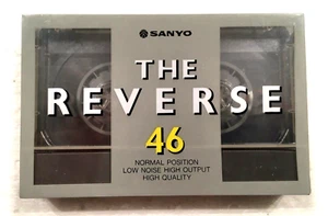 SANYO el reverso 46 casete de audio cinta en blanco sellado Hecho en Japón Tipo I - Imagen 1 de 2