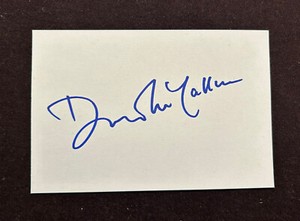 David McCallum Signed, Autographed NCIS Ducky 4x6 Card  NO INSCRIPTION