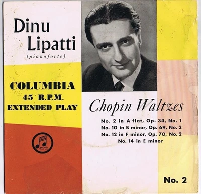 Dinu Lipatti Pianoforte Chopin Waltzes 2 10 12 14 Volume 2 British Pressing - Image 1 of 3