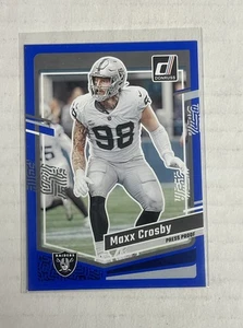 2023 Donruss #179 Maxx Crosby Press Proof Blue - Picture 1 of 2