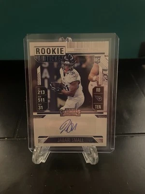 2024 Panini Contenders Jabari Small Rookie Ticket Auto Tennessee Titans - Image 1 of 2