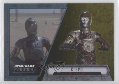 2016 Topps Star Wars Evolution Gold 34/50 C-3PO Protocol Droid #72 1j8 - Image 1 of 3