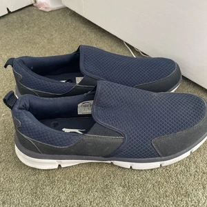 Slazenger Uomo Slip-In 11 Scarpe da Ginnastica Lacci Memory Foam Blu - Foto 1 di 6