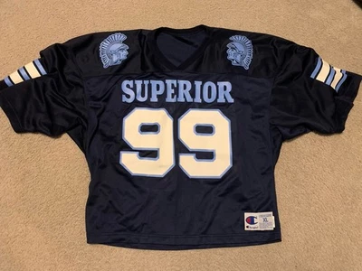 Vintage Superior Spartans Wisconsin Highschool Football Jersey Cropped 90’s XL - Image 1 of 4