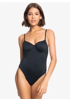 ROXY RIB ROXY LOVE THE MUSE TRAJE DE BAÑO NEGRO DE UNA PIEZA TALLA L NUEVO Foto 1 de 4