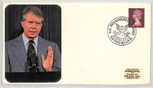 GB QEII Cover *USA Presidential Visit* Sunderland 7p 1977 PRESIDENT CARTER XE243 - Picture 1 of 12