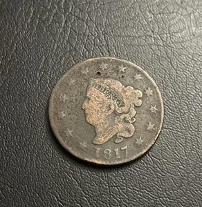 1817 Coronet Head Large Cent Lot 1A - Picture 1 of 2