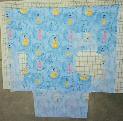 Disney Princesses Scenic Monogram Frames Fabric Remnant-Belle-Aurora-Snow White - Image 1 of 4