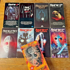 Friday The 13th and Jason Goes To Hell VHS Collection Set of 9 Tapes 1-9 Series - Picture 1 of 10