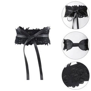 Fashion Dress Lace Waist Belt Wide Female Waistband Belt Clothes Accessories - Picture 1 of 12