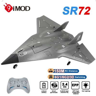 SR72 RC AirPlane 2.4G 4CH EPP Foam Remote Control Drone Gyro RC Aircraft - Image 1 of 4