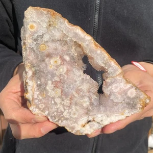 440 g natürliche rosa Amethyst Geode Platte Quarz Kristall Cluster Mineral Probe - Bild 1 von 12