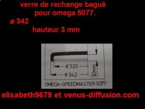 Vetro Speciale Con Anello Cromato Per Speedmaster 5077 - Picture 1 of 1