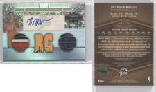 2007-08 Topps Triple Threads Relic Sepia /23 Brandan Wright #139 Rookie Auto RC