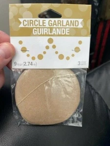 Creative Converting Kraft Circle Garland 9ft. 3ct. New!!! - Picture 1 of 2