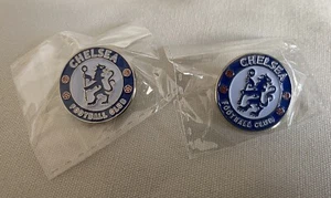 ⚽️🔵 Chelsea FC Fußball Emaille Pin Anstecker X 2 Versiegelt / Neu - Bild 1 von 2
