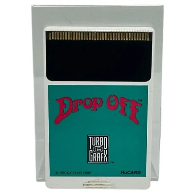 Drop Off (TurboGrafx-16, 1990) NEC HuCard Only Tested Puzzle Video Game VGC - Image 1 of 3