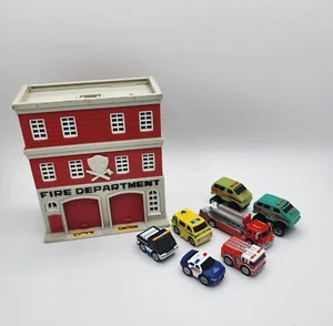 Vintage Galoob 1989 Micro Machines Fire Department Building! LIGHTS UP! - Picture 1 of 17