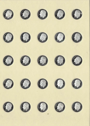 2021 S Half Roll Roosevelt Clad Proof Dimes - Lot of 25 Cover
