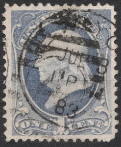 Sn:#156 SG158 1873 1 cent US STAMP Continental Bank Note Co. Benjamin Franklin - Picture 1 of 2