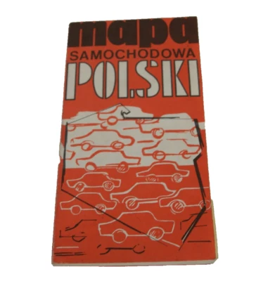 Vintage 1976 Map of Poland~ Mapa Samochodowa Polski~ Travel Motorist ~ Warszawa Foto 1 de 4