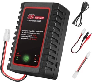 Caricabatterie NiMH/NiCD 2-8s per RC auto, softair, droni | 2.4V-9.6V - Imagen 1 de 9