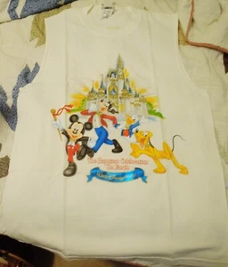 Vintage Rare Walt Disney World Muscle-Shirt Happiest Celebration On Earth-NEW w - Picture 1 of 6