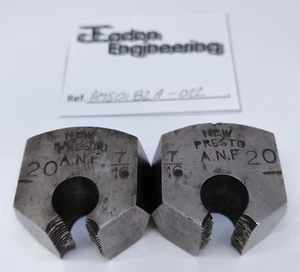 7/16" x 20TPI ANF adjustable die blocks by Presto. - Picture 1 of 1