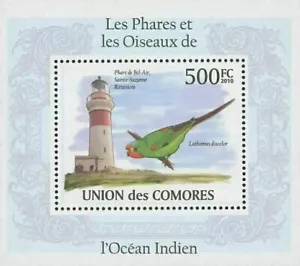 Indian Ocean Lighthouses and Birds Lathamus Mini Sov. Sheet MNH - Picture 1 of 2