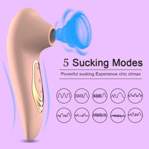 G-Spot Clit Sucker Nipple Vibrator Clitoris Sucking Massager Sex Toys for Women - Picture 1 of 11