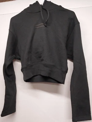 NUEVO CON ETIQUETAS Raro Harley Davidson X Bar and Shield Mujer’s XS Sudadera con Capucha Recortada Imán Negro Foto 1 de 4