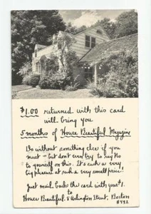 CASA HERMOSA Postal de Publicidad de Revista 1933 Oferta de Suscripción Anuncio - Imagen 1 de 2
