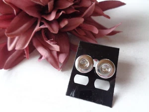 Ohrstecker Chunks Druckknöpfe petite silber - Bild 1 von 1