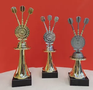 3er Serie Pokale Dart Pokal gold silber bronze inkl.Gravur - Bild 1 von 1