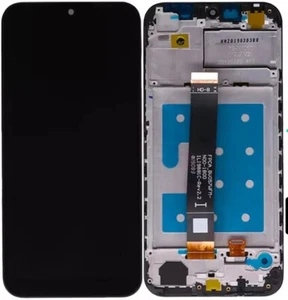 Huawei Schermo LCD display con Vetro Touchscreen Y5 2019 Nero Con Frame - Zdjęcie 1 z 1