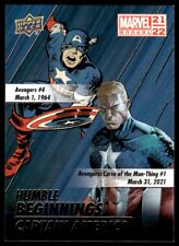 2021 Upper Deck Marvel Annual Humble Beginnings Captain America #HB-1