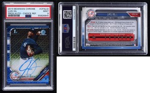 2019 Bowman Chrome Prospects HTA Choice Refractor /150 Luis Gil PSA 9 MINT Auto