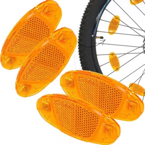 4-12Stück Fahrrad Speichen Reflektoren Speichenstrahler Set Katzenaugen Strahler - Picture 1 of 15