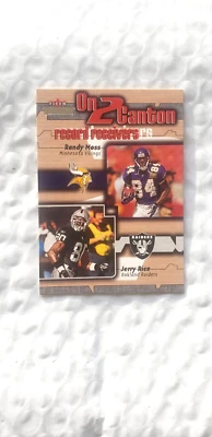 2002 Fleer Throwback  On 2 Canton - Jerry Rice & Randy Moss - Card # 4 OTC - Image 1 of 4