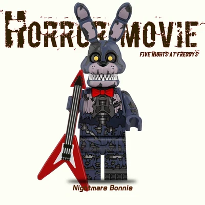 Five Nights at Freddy’s Nightmare Bonnie Custom Minifigure 2 inch gift for fan - Image 1 of 2