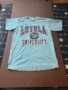 Vintage 90s Loyola University Of Chicago Gear For Sports USA Made T Shirt Size M - Picture 1 of 14