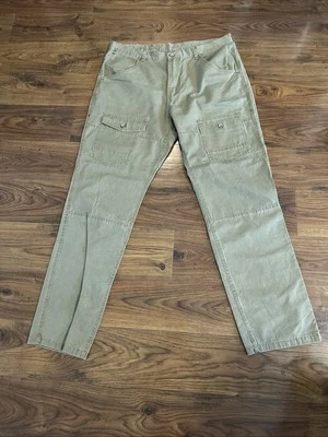 Jeans Request Tan Cargo 100% Algodón 38 Premium Nuevos sin Etiquetas Foto 1 de 4