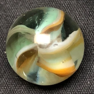 Vintage Vitro, 5 Blatt Katzenauge Marmor, 0,625", neuwertig - Bild 1 von 6