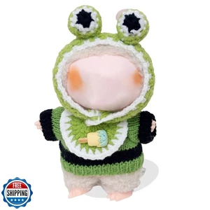 Vestiti per Labubu 17 cm Labu Accessori Uncinetto Set 3 Pezzi Abiti per La - Foto 1 di 5
